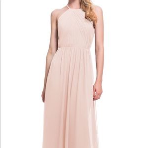 #LEVKOFF Pink Bridesmaid Chiffon Gown Open Back 💗